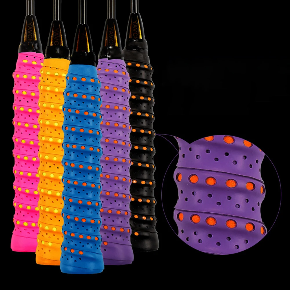 

Badminton Grip Tape Keel Rib Non-slip Super Absorption Racket Overgrip for Badminton, Tennis, Bicycle sport sweat band grip