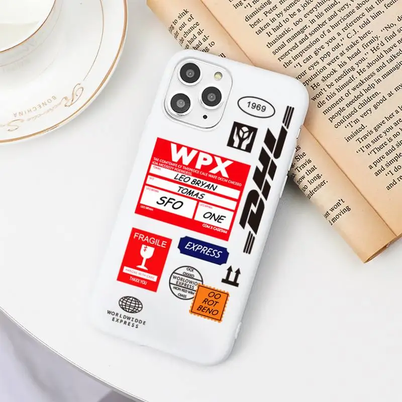 

express DHL Phone Case Candy Color White for iPhone 11 pro XS MAX 8 7 6 6S Plus X 5S SE 2020 XR