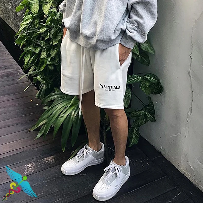 

Essentials Pants Men Women Fashion Casual Reflective Letter Print High Quality Sweatpants Joggers Knee Length Pant Summer