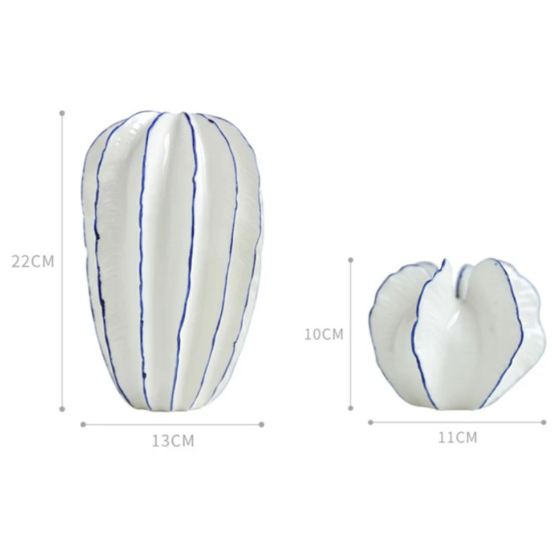 

Creative Home Crafts Nordic Style Simple Ceramic Dried Flower Vase Ornaments Gift Home Living Room Porch Desktop Soft Decoration