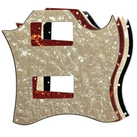 guitar parts for gib standard sg full face guitar pickguard route paf sg humbuckers scratch plate no bridge hole flame pattern