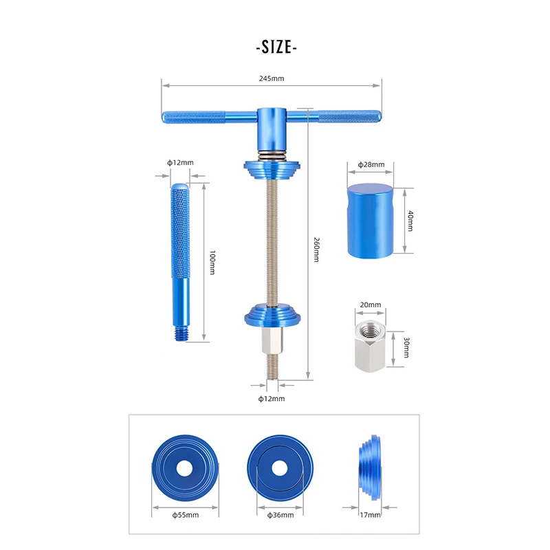 

Bicycle Axis Headset Parts Mountain MTB Bike BB Bottom Bracket Press Install Tools CNC Cycling Accessories