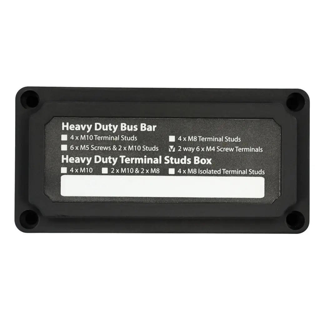 

Bus Bar Power Negative Distribution Box Terminal Block 100 Amp Heavy Duty