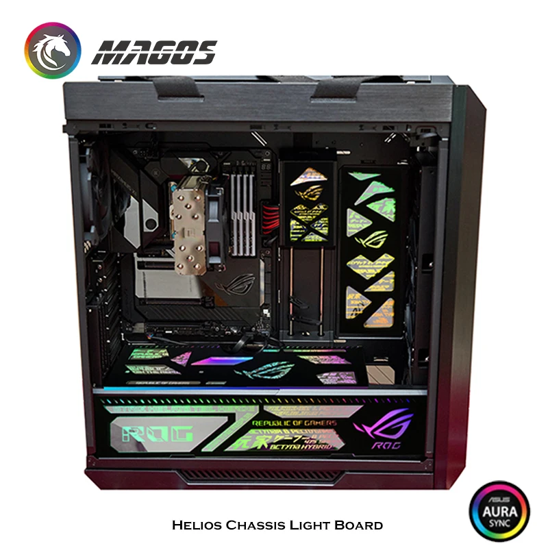 4 в 1 RGB светильник для ASUS ROG Strix Helios 5 В 3 контакта|Кулеры и системы охлаждения