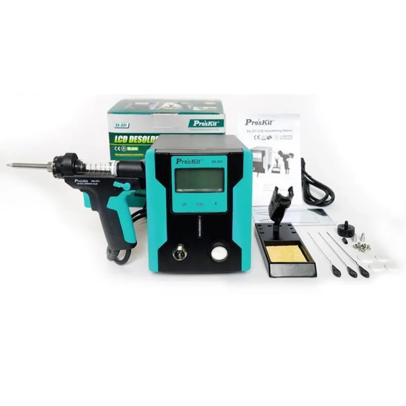 Pro'sKit SS 331H ESD LCD цифровой электрический насос для демонтажа BGA вакуумный припой