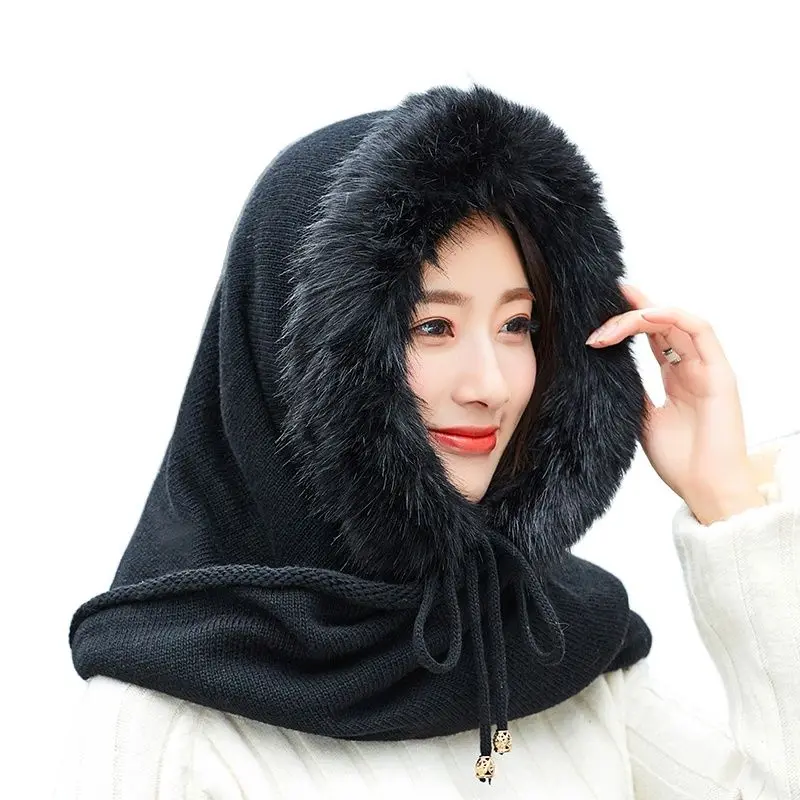 2019 женские многофункциональный шарф шапка из шерсти и кашемира вязаный даже