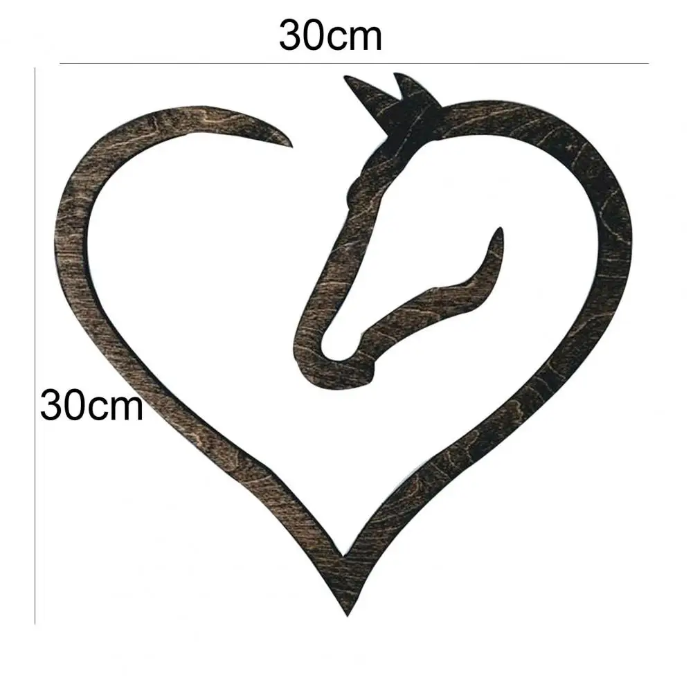 

Wooden Sign Decorative Multifunctional Brown Heart Shape Desktop Ornament for Wall Wooden Sign Decorative
