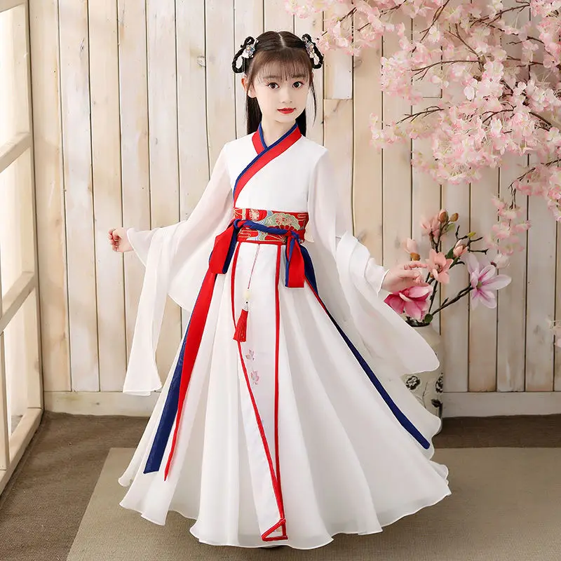 Традиционный костюм ханьфу для девочек в Восточном китайском стиле традиционное