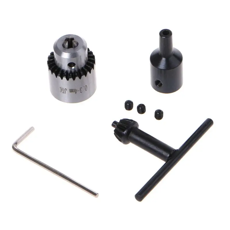

Mini Electric Drill Chuck Kit 0.3-4mm Portable Hand Drill Chuck Taper 3.17mm Shaft Connecting Rod