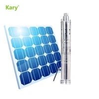 kary dc brushless 2000lh 30m lift solar water pump for deep well and home water supply wiht built in controller