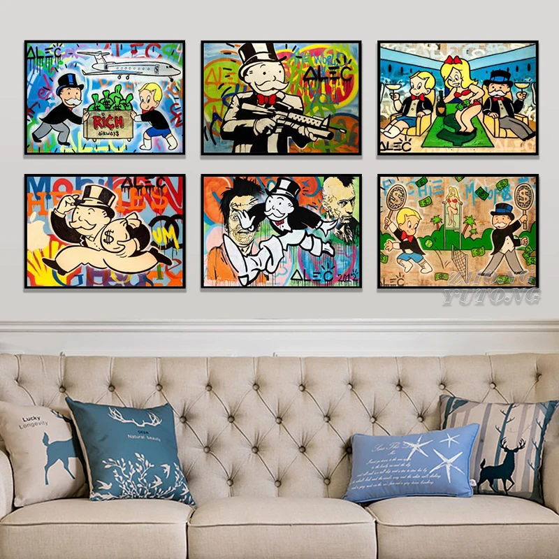 Alec монополис HD настенный художественный холст плакат и печать Картина на холсте