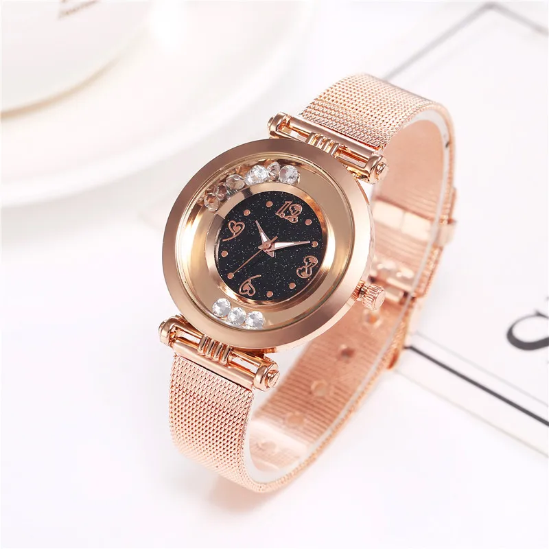 Женские дизайнерские часы WJ-8605 роскошные женские со звездным небом кварцевые с