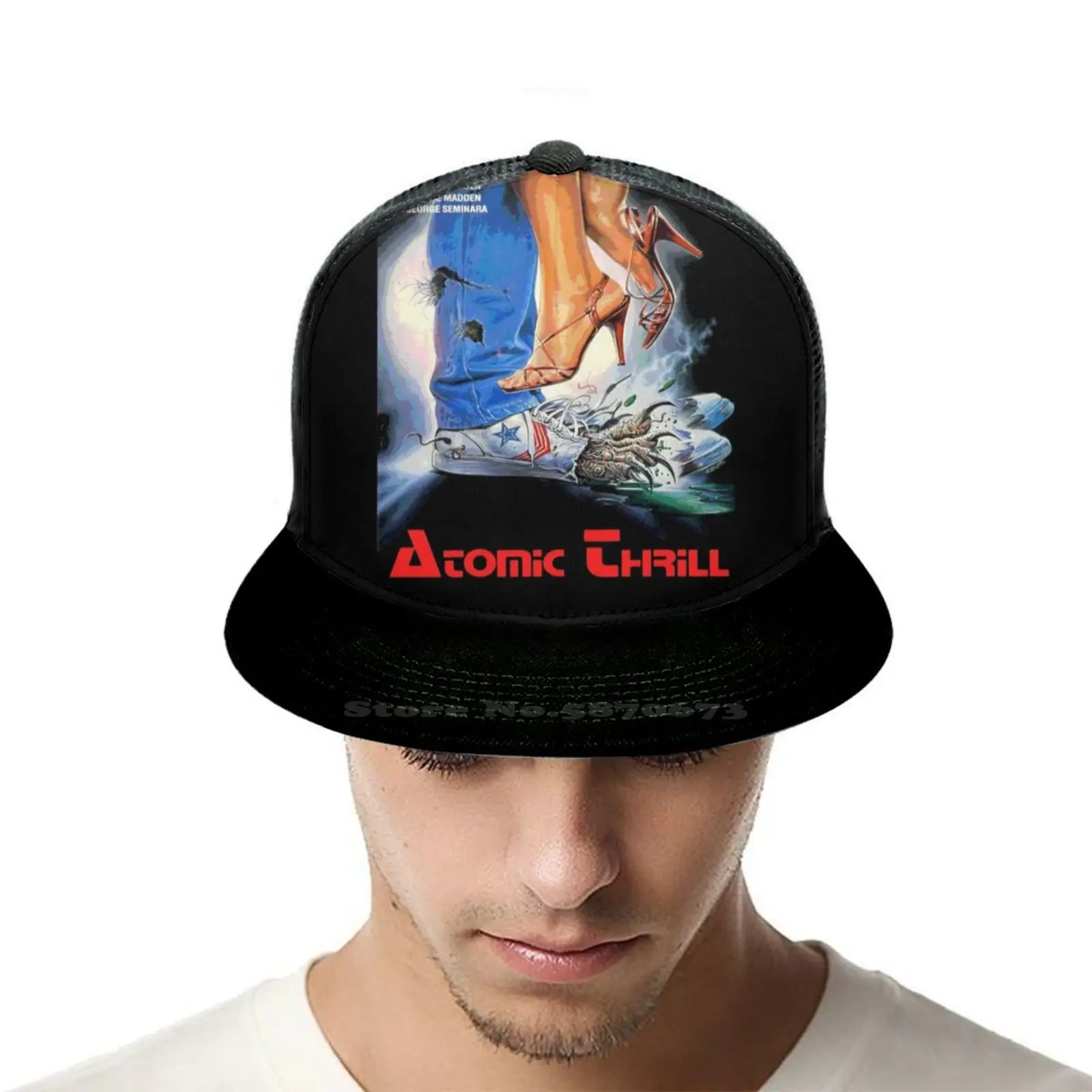 Крышка с плоским верхом на задней крышке эффектом ужасов | Аксессуары для одежды