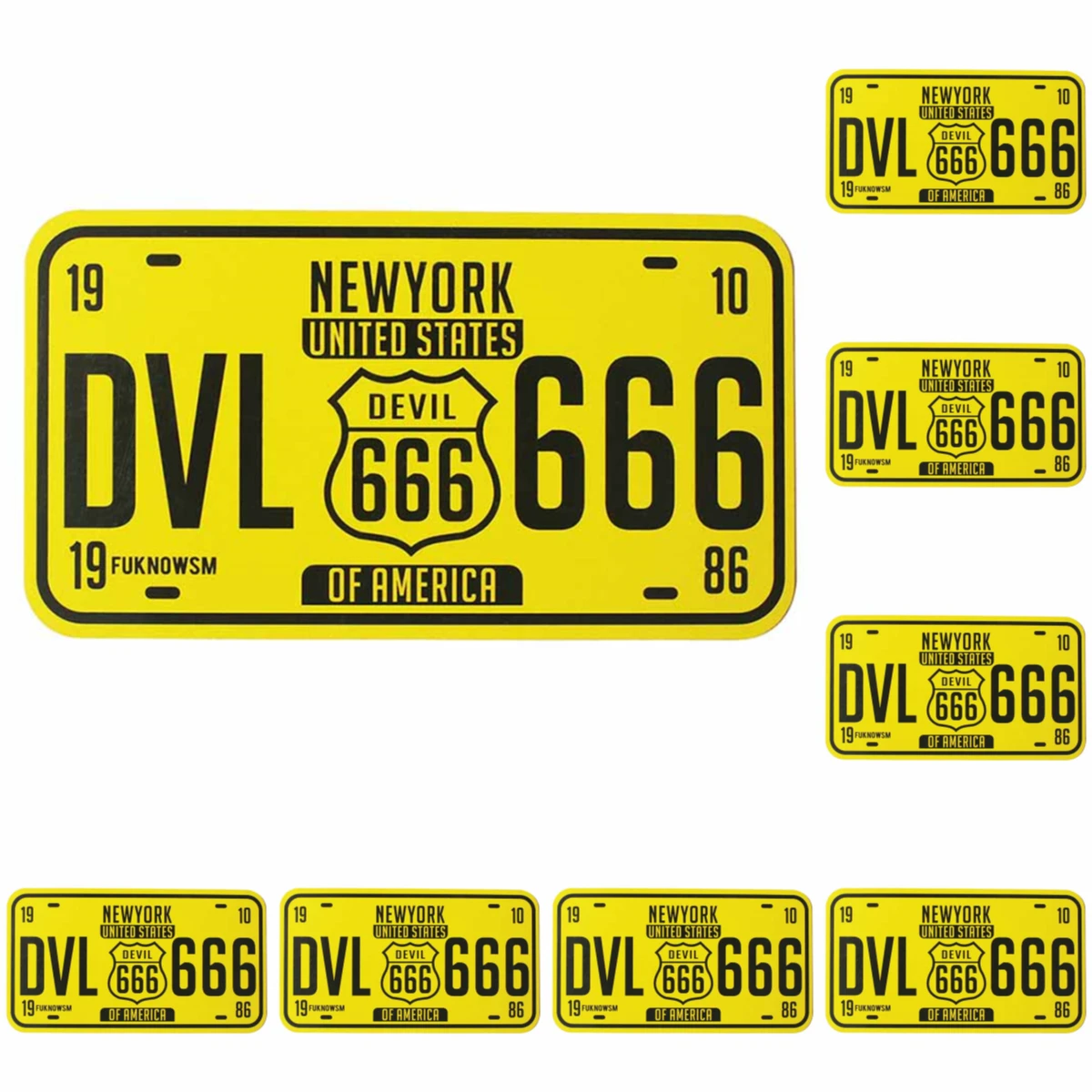 Лидер продаж автомобильный бампер Devil 666 автомобильная наклейка