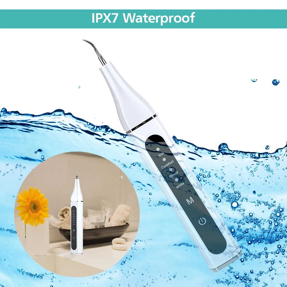 

Ultrasonic Sonic Dental Scaler LED Display Electric Tooth Calculus Remover Cleaner Stains Tooth Whitening Brush USB Teeth