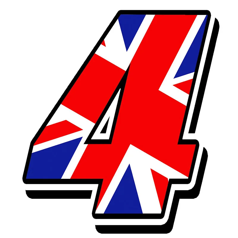 Три Ratels FTC-866 # Стикеры гоночный номера виниловые Великобритания Флаг s Наклейка