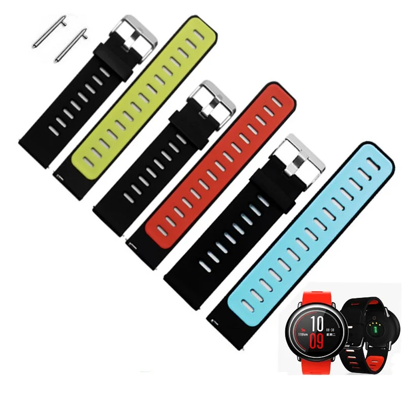 

Силиконовый ремешок на запястье для Xiaomi Huami Amazfit Stratos 3 для Huawei Watch GT2e / GT2 46 мм Honor Magic 2 Smart Band GT 2e