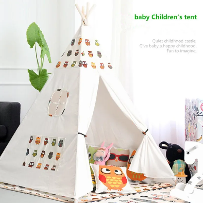 Baby Tent for Kids Playhouse Indian Playground Children's Indoor Game Wigwam Dry Pool Portable Toddler Teepee Toys Home Decor | Игрушки и