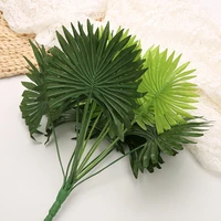 artificial green plants 35cm60cm palm leaf fan shaped leaves indoor and outdoor bonsai decoration garden plant wall layout