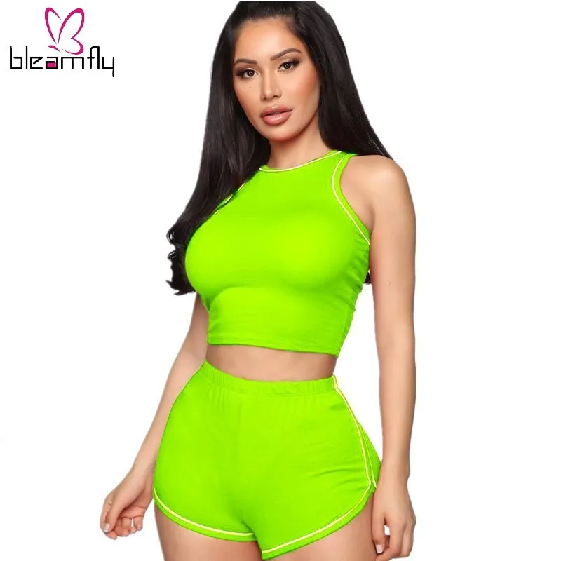 2019 женские летние новые майки без рукавов и шорты костюм из двух частей