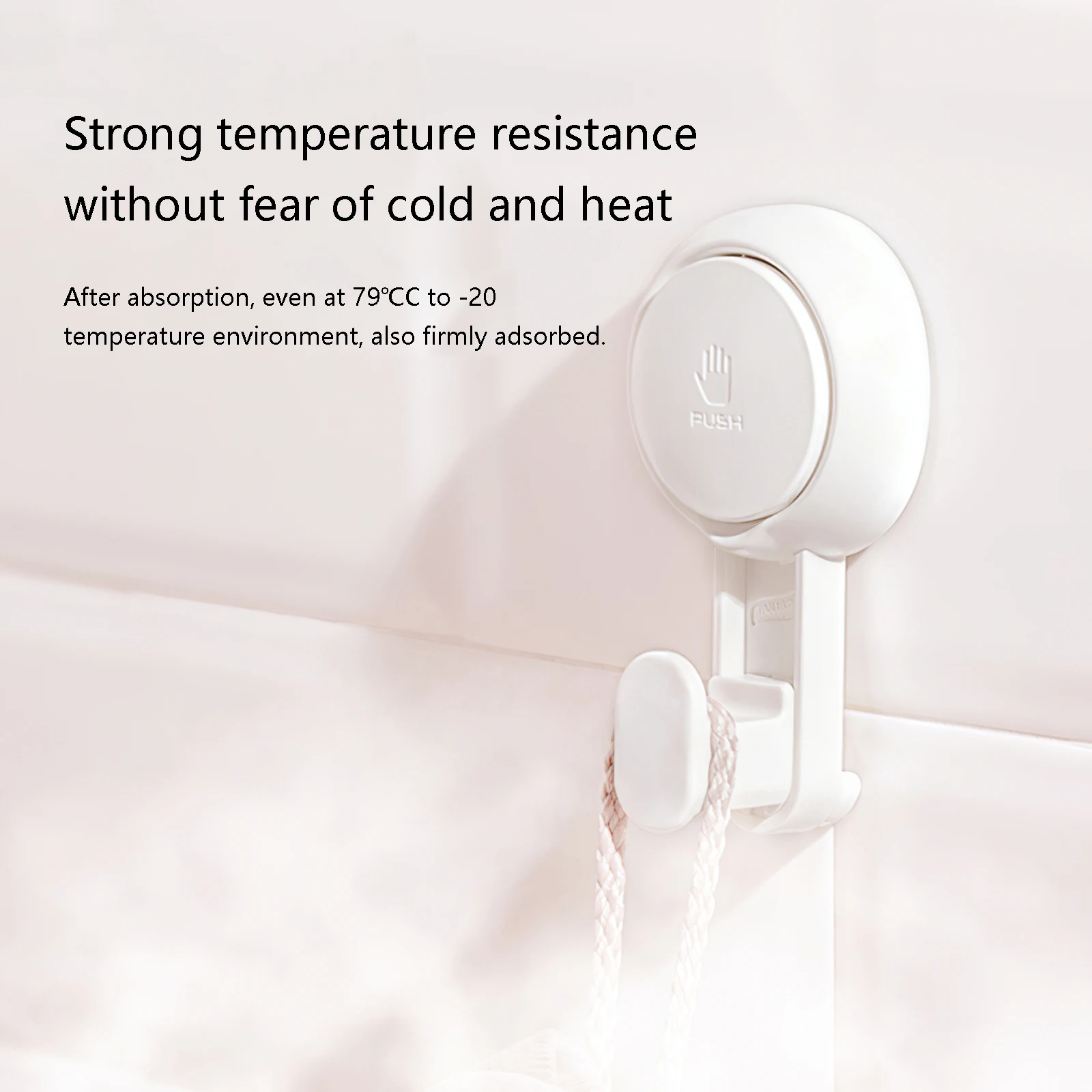 

2pcs Multipurpose Punch Free Wall Suction Cup Hooks Hooks Weight Bearing Removable Wall Vacuum Holder For Home Bathroom Kitchen