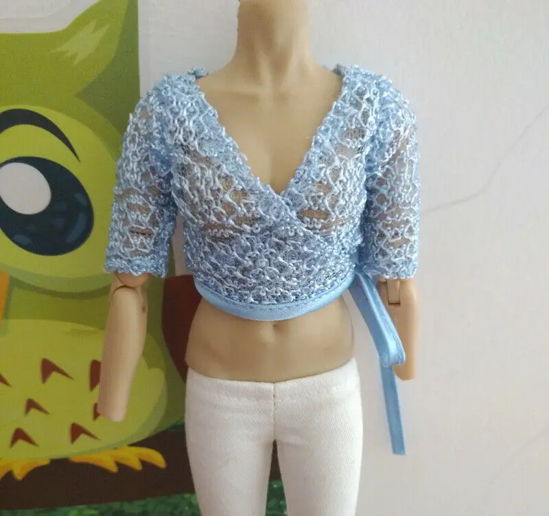 

1:6 Scale Blue top Model For 12" Female Small chest body