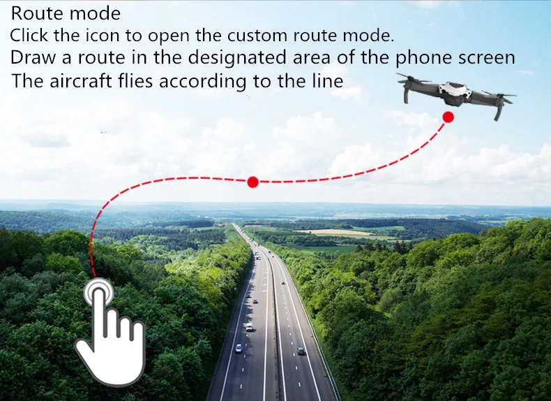 Wi-Fi FPV с широкоугольной HD камерой, две камеры, режим высокой фиксации, Складная рукоятка, Радиоуправляемый квадрокоптер, Дрон RTF VS Smart, чтобы следить за RC plane