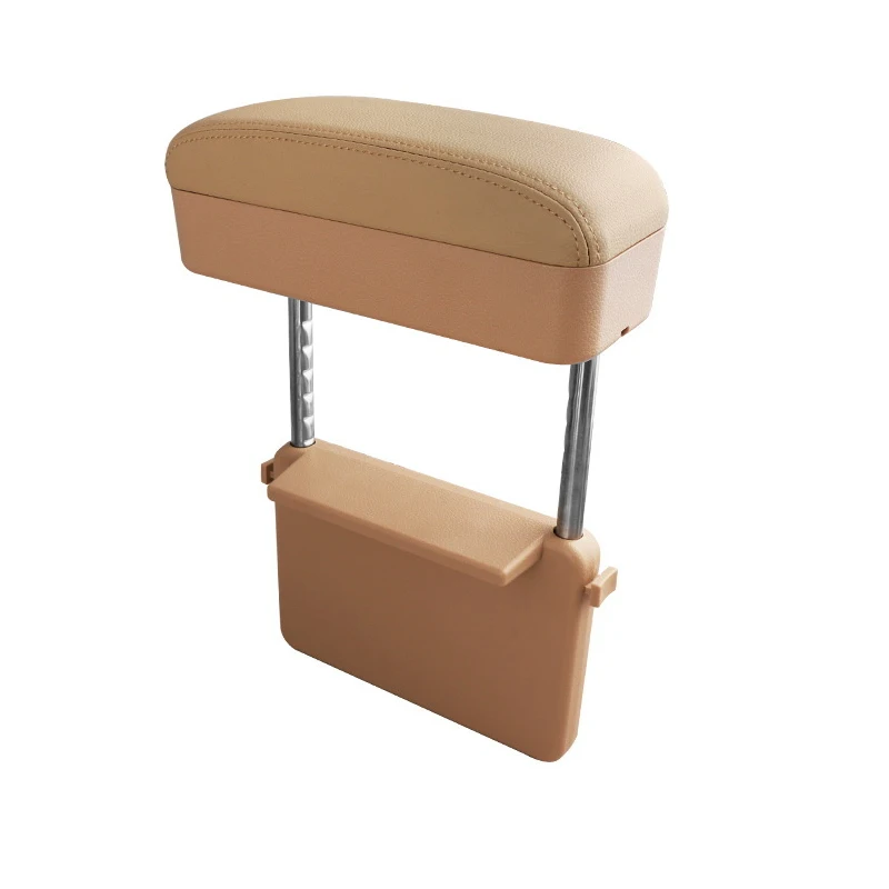 Beige Armrest Автомобильное кресло для хранения, щелевой Органайзер, внутренний подлокотник, поддержка для отдыха в дороге, поддержка беспроводной зарядки, автомобильные аксессуары - Название цвета: Beige Armrest