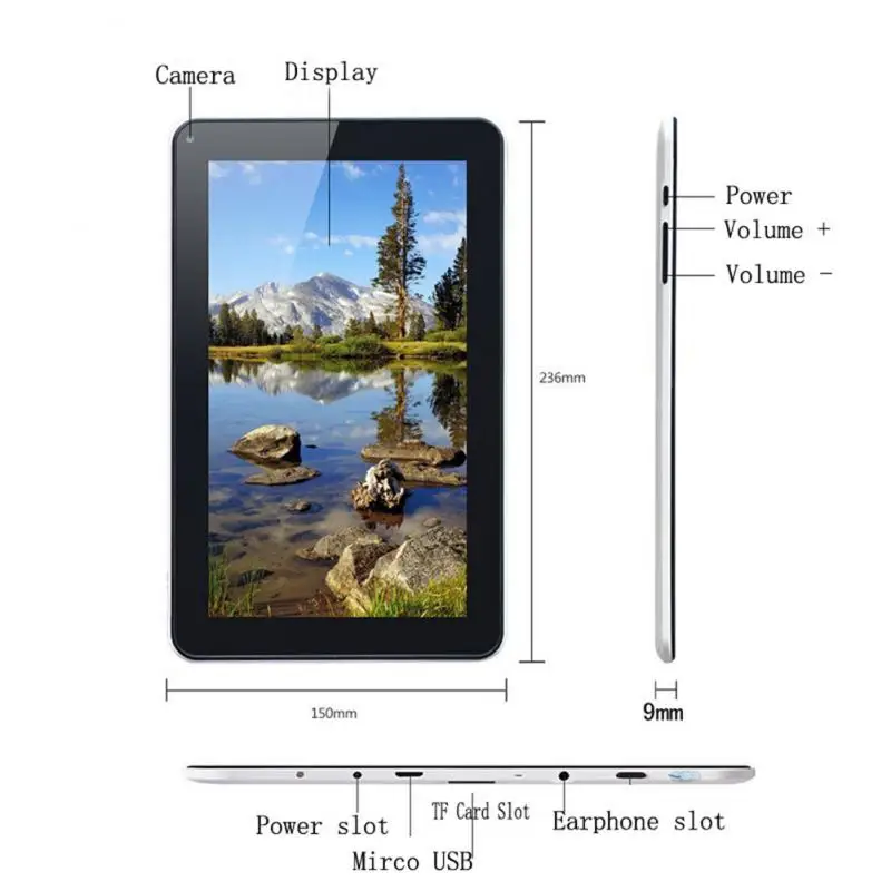Планшет на Android 4 экран 512 дюйма 2 SIM карты 8 ГБ + 9 0 м|Чехлы для планшетов и