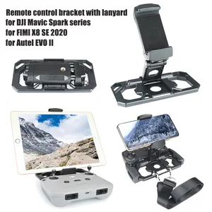 remote control tablet phone holder foldable bracket with lanyard for mavic air 2s mini 2 pro spark fimi x8 se drone accessories free global shipping