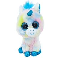 new 615cm ty beanie big eyes pea animal dazzling blue unicorn soft plush stuffed toy doll boy girl birthday christmas gift