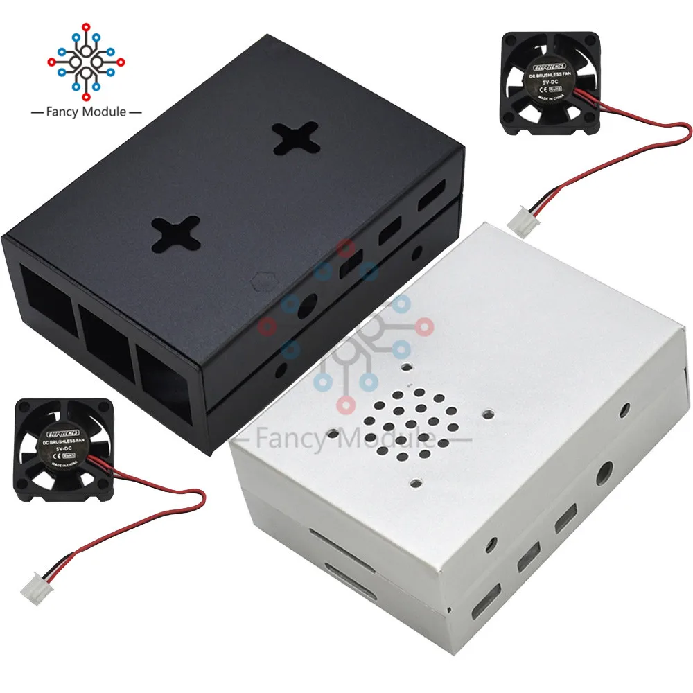 Чехол diymore для Raspberry Pi 4 Модель B алюминиевый чехол с ЧПУ ультратонкий