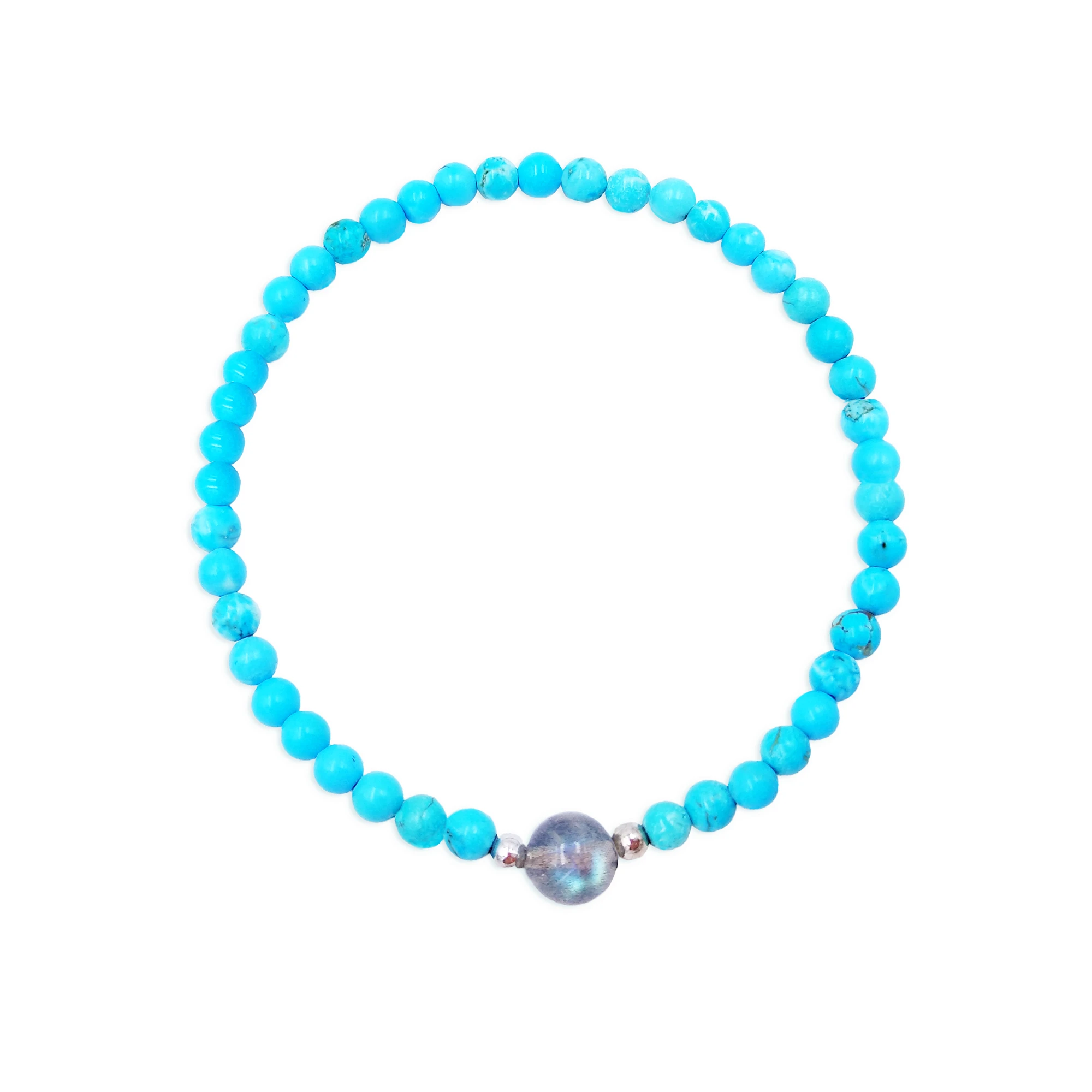 

Лили ювелирные изделия бирюзовый Лабрадорит браслет 925 пробы серебро растягивается браслет помогает негатив дропшиппинг