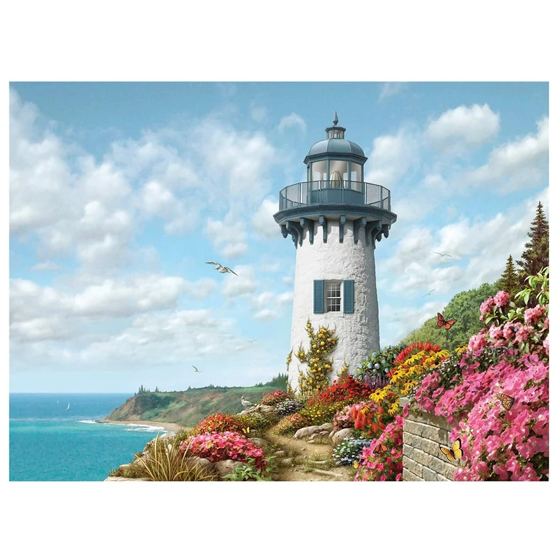 

1000 Piece Jigsaw Puzzles For Adults Kids, Jigsaw lectual Educational Game Difficult and Challenge/Lighthouse