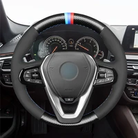 diy anti slip wear resistant steering wheel cover for bmw g20 g21 f40 f44 g26 g30 g31 g32 g11 g12 x3 g01 car interior decoration