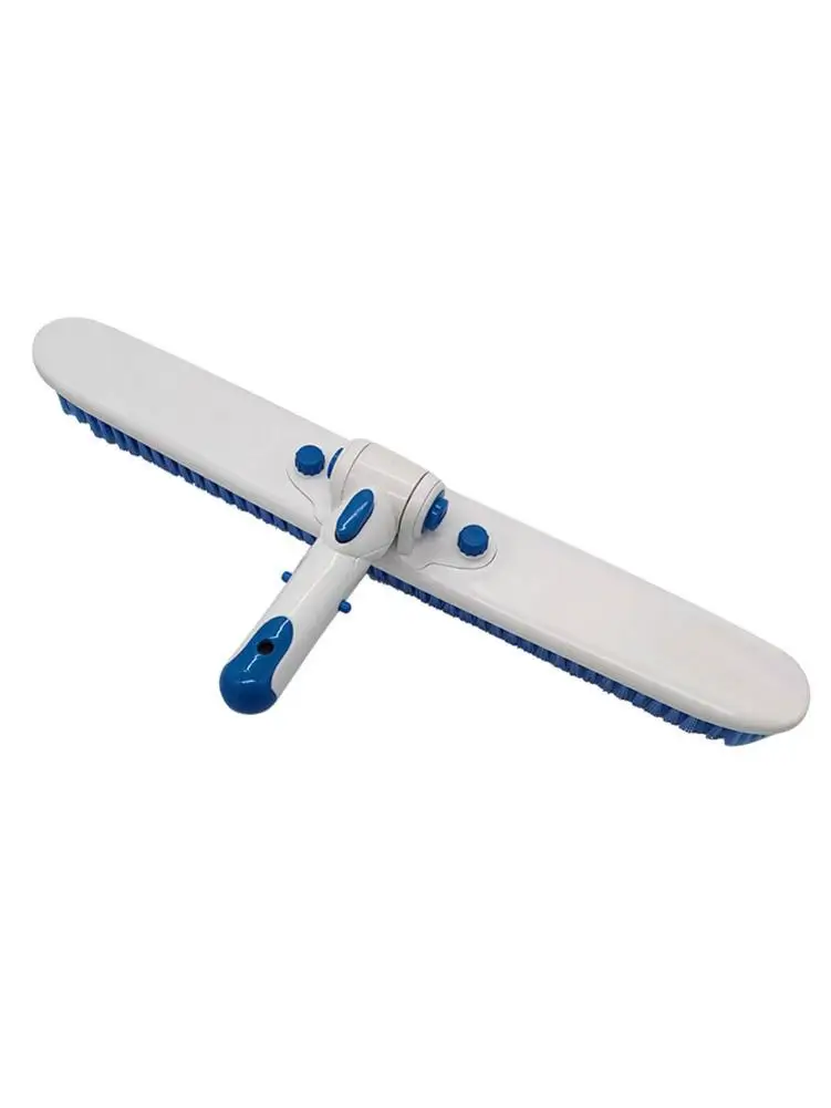 

Swimming Pool Clean Brush Professional Durable 18"Long Brush Fast Pool Cleaning Brush Easy Button Cleaner For All Standard 1-1/4
