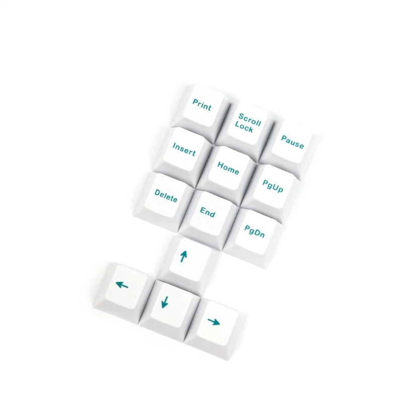 

PBT 121 Keys Cherry MX Switch Mechanical Keyboard Keycaps Japanese White Full Set with 7U Space Bar 1.75U 2U Shift Key