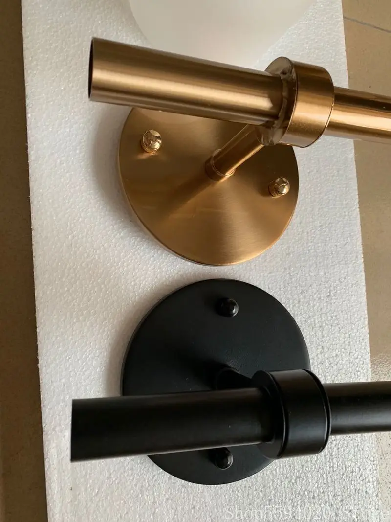 Стеклянная настенная лампа скандинавского дизайна прикроватная для спальни