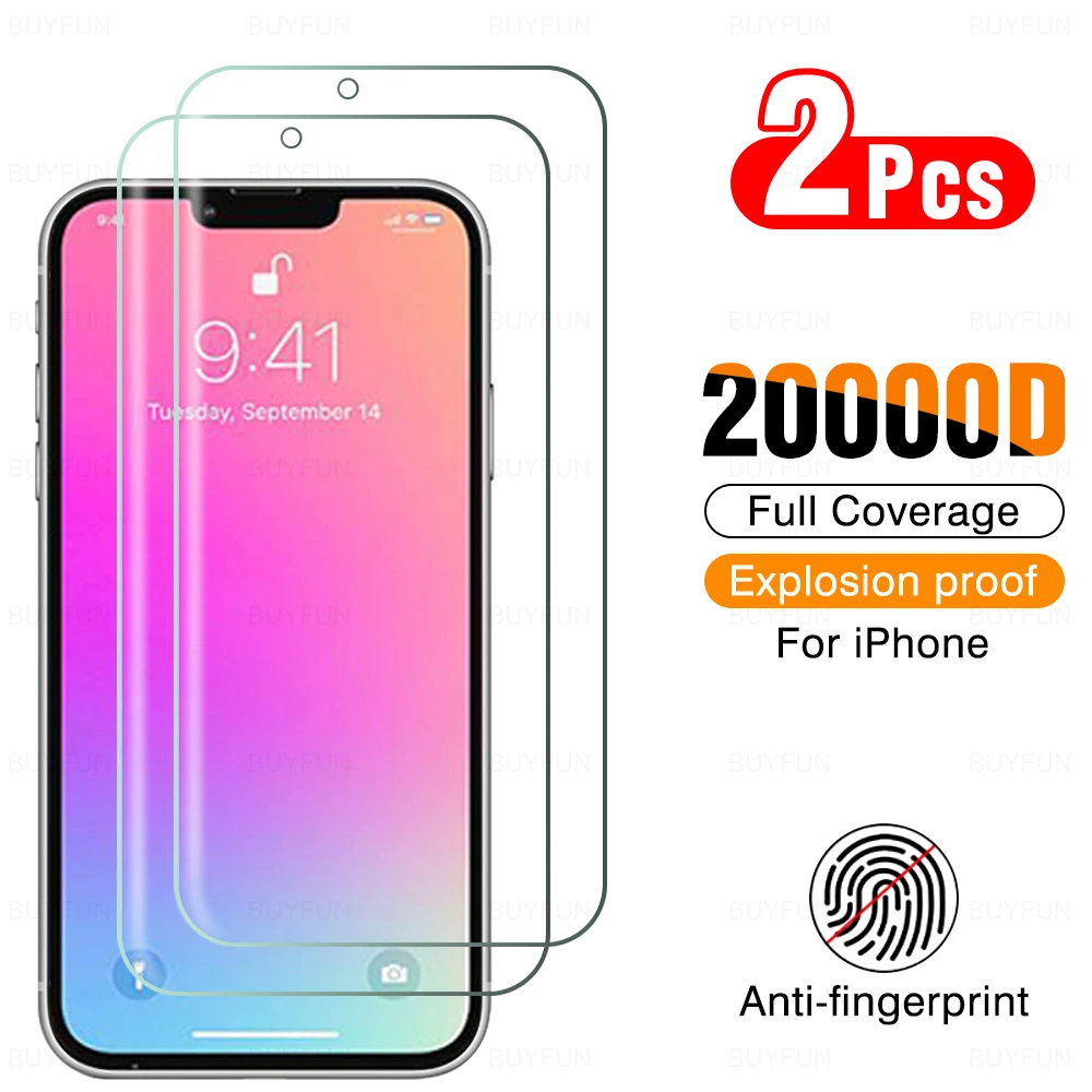 

2Pcs Full Cover Soft Hydrogel Film For iPhone 13 Pro Max Screen Protection For APPLE Aifon iPhone13 Mini Phone Film Not Glass