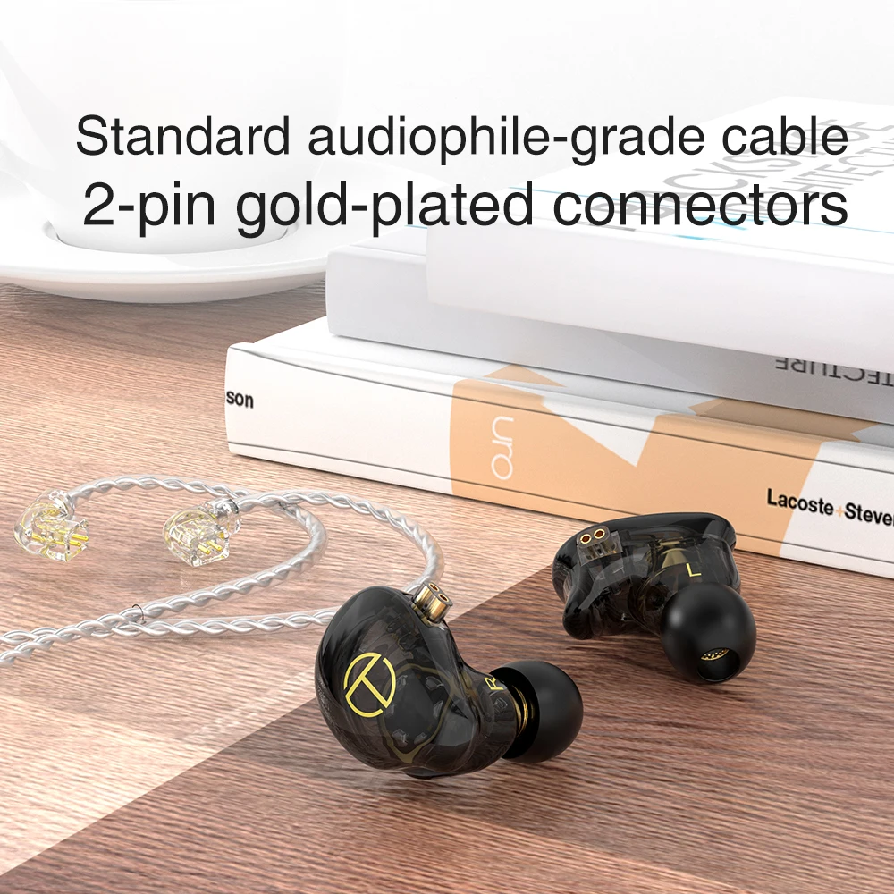 Наушники-вкладыши TRN ST2 1BA + 1DD HIFI бас монитор наушники-вкладыши