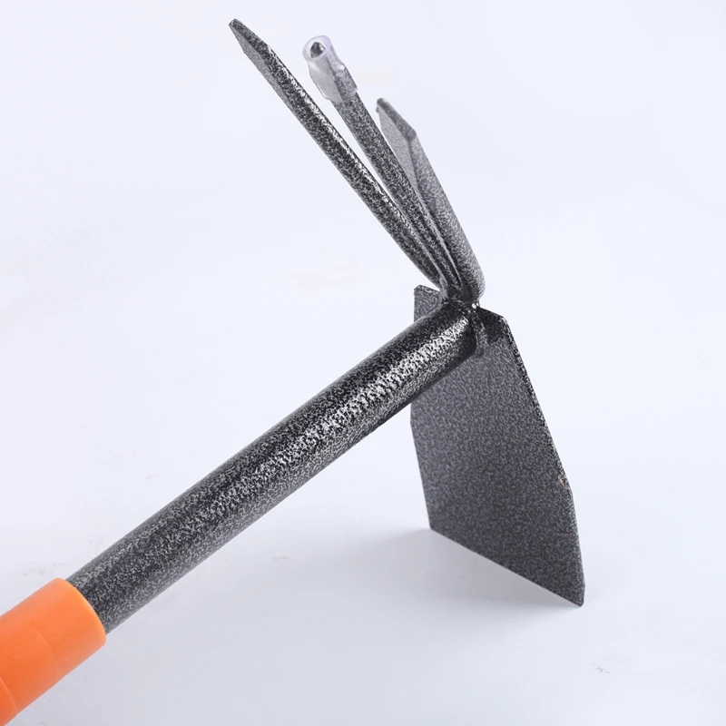 

K1KA Garden Hand Rake - 5 Tines Metal Garden Cultivator Rake Small Tiller Tools with A3 Steel Heads for Planting