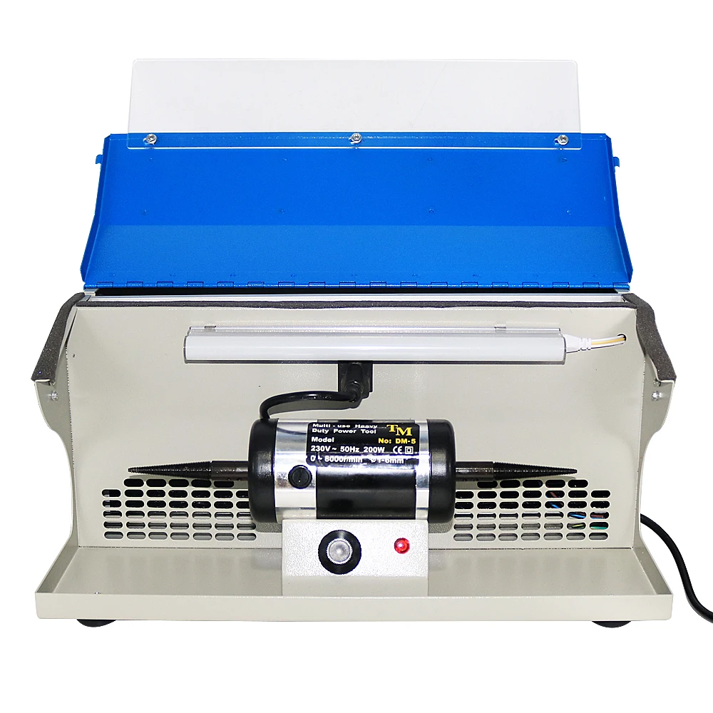 110V/220V Polishing Machine With Dust Collector Mini Polishing Grinding Motor Bench Grinder Polisher Jewelry Polisher Machine