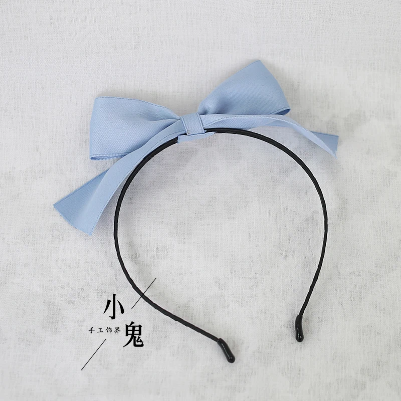 

Handmade Soft Girl Lovely Red Bowknot Hairpin Top Clip Headdress KC Headband Side Clip Daily Accessories 6 Colors