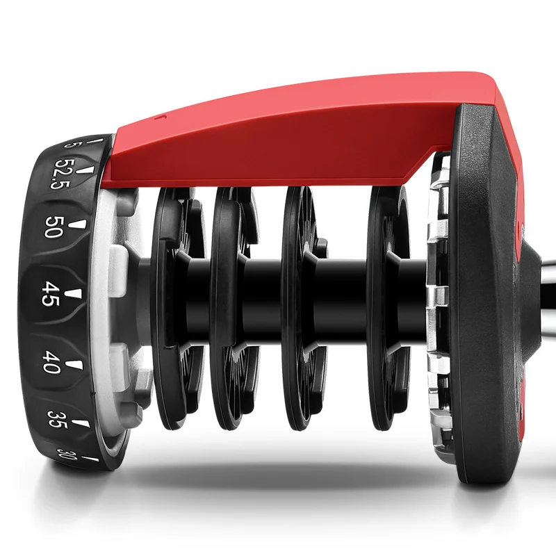 

Drop Shipping Hot Sale 1Pair 35lbs Adjustable Dumbbell 24kg Cheap Set Quickly Adjust Automatic Smart Dumbbell Set for Exercise