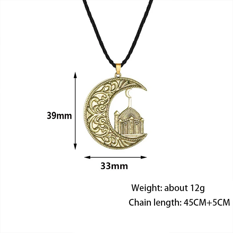 Ожерелье MMK с кулоном в виде месяца и Полумесяца для женщин мужчин винтажное