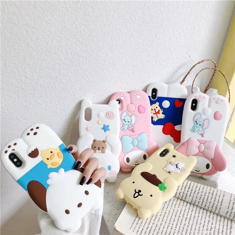 Для iphone 11 Pro Max Sanrio Мультфильм Мелодия друг Мягкий силиконовый чехол для телефона для iphone 6 6s 7plus 8plus X XR XS MAX чехол