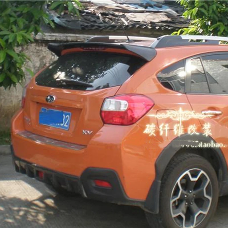 

Use For Subaru XV Spoiler 2011--2016 Year Real Glossy Carbon Fiber/FRP Rear Roof Wing Sport Body Kit Accessories