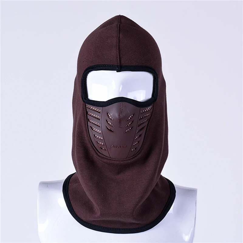 

New Full Face Winter Face Cover Neck Protection Fleece Thicken Thermal Face Scarf Windproof Warm Face Hat With Ventilate Hole