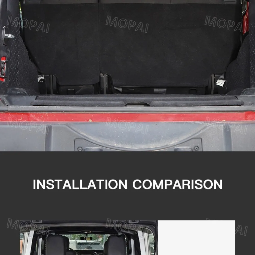 MOPAI задние стойки для Jeep Wrangler JK 2007+ Автомобильный багажник багажника, стеллаж для хранения багажа, аксессуары для Jeep Wrangler JL