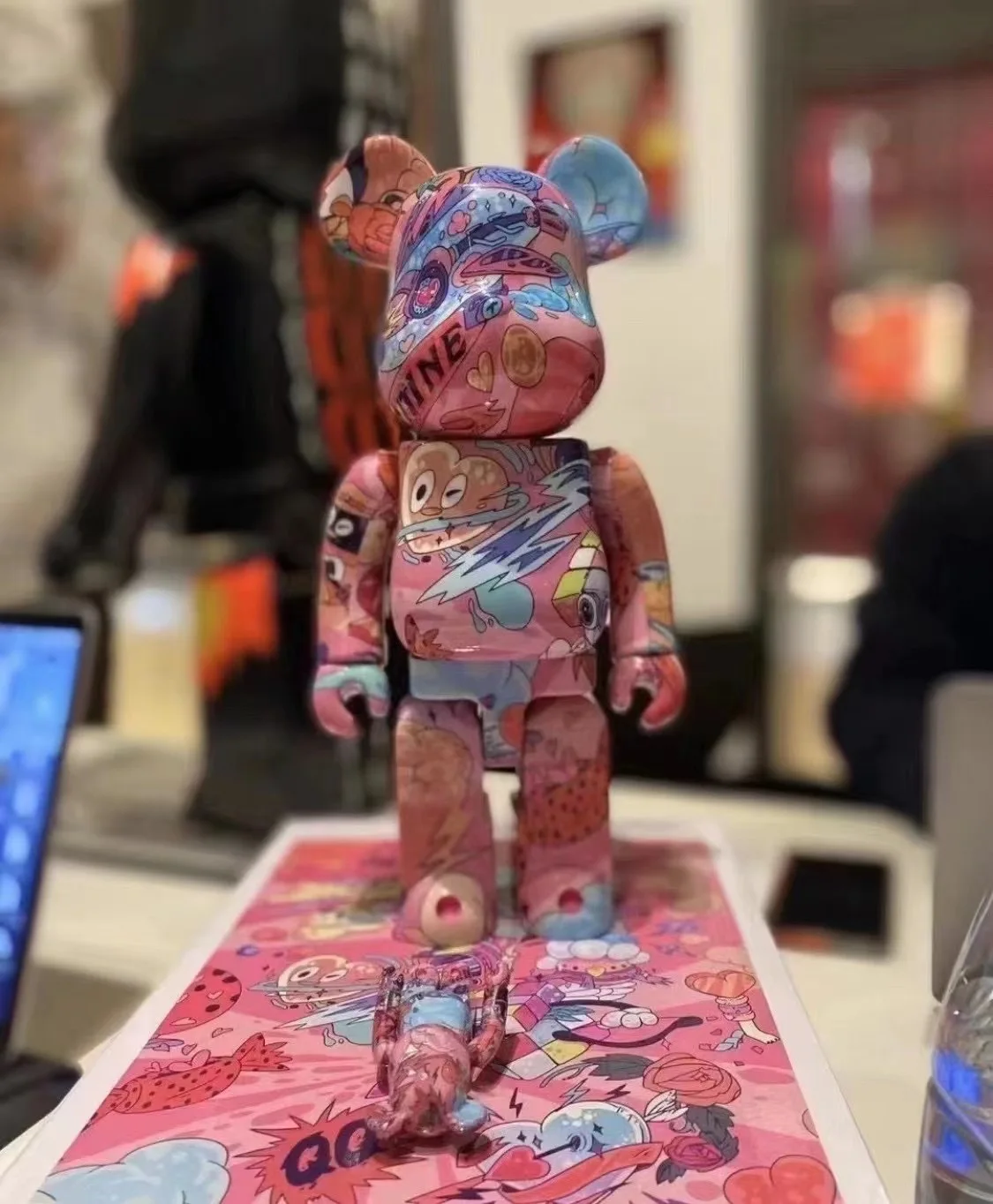 Модная искусственная игрушка 400% 28 см BEARBRICK Шанхай Макао ограниченная модель